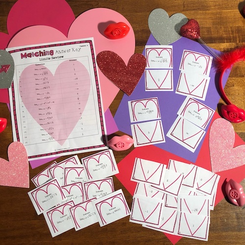 Valentine's Day: AP Calculus SUPER MEGA BUNDLE Matching Games