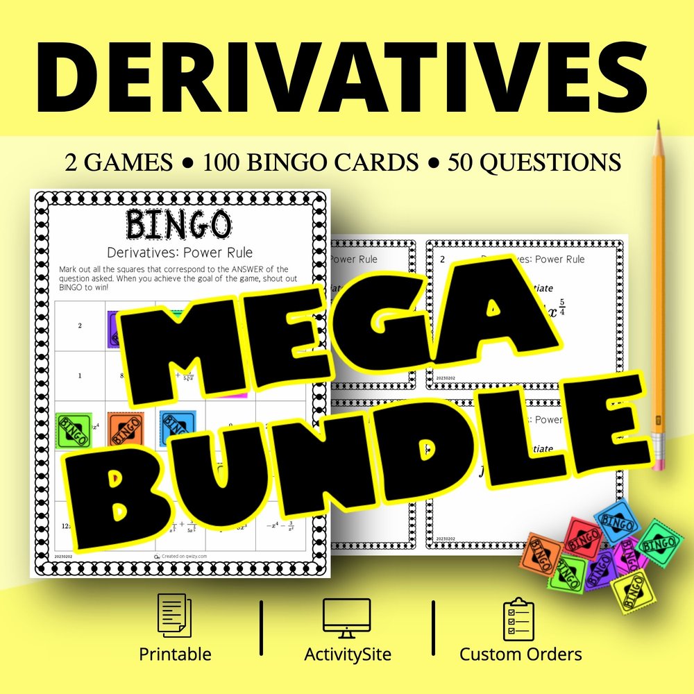 Derivatives Bingo Bundle