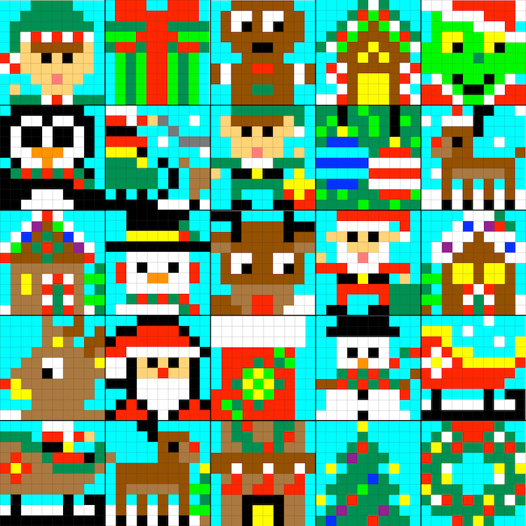 christmas pixel art images