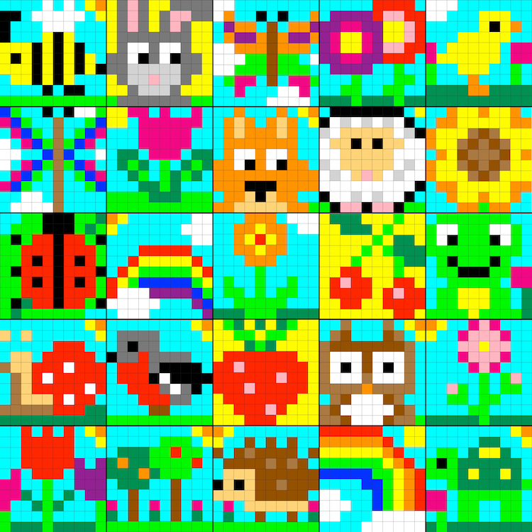 spring pixel art images