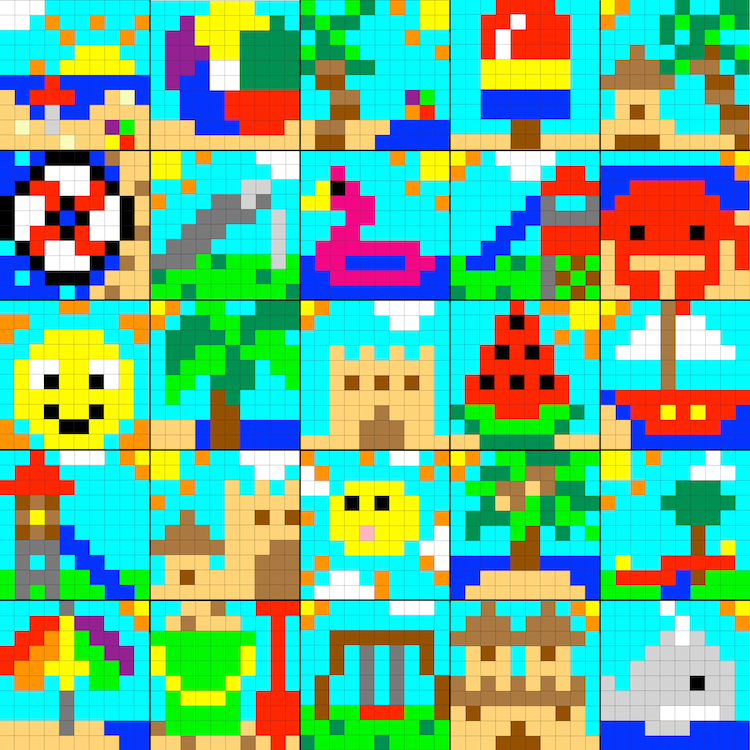 summer pixel art images